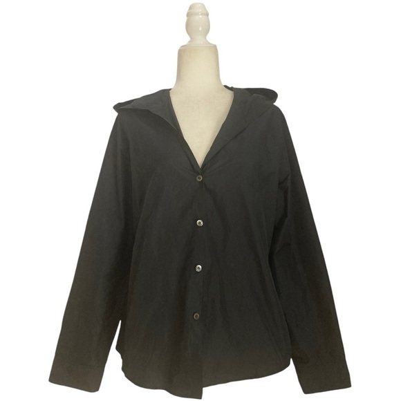 Peter O. Mahler Hooded Ultra Lightweight Rain Jacket  Black Made in Germany - Picture 11 of 11